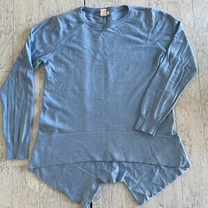 Sundance Sweater Womens Medium Wool Blend Blue Tunic